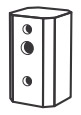 Single/D-180 Drilled Tenon Bracket for Flat Surface Brackets